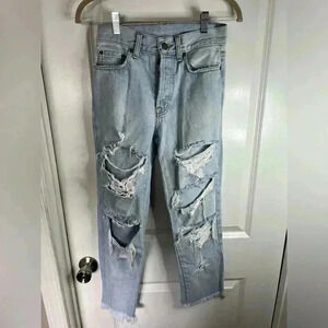 Carmar Women’s Light Distressed Savannah Emilia Jeans - Size 25